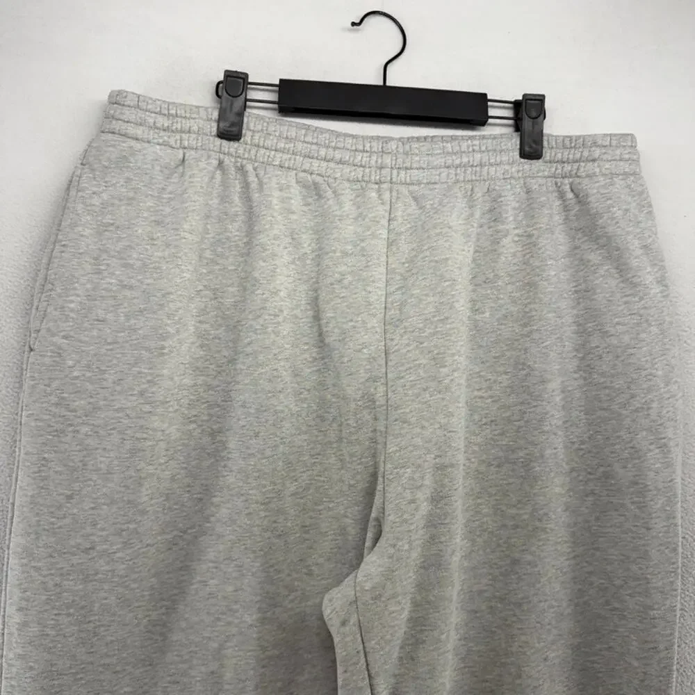 Vintage Baggy Sweatpants men's XL Light Gray Straight Pockets Wide Leg Y2k 2000s